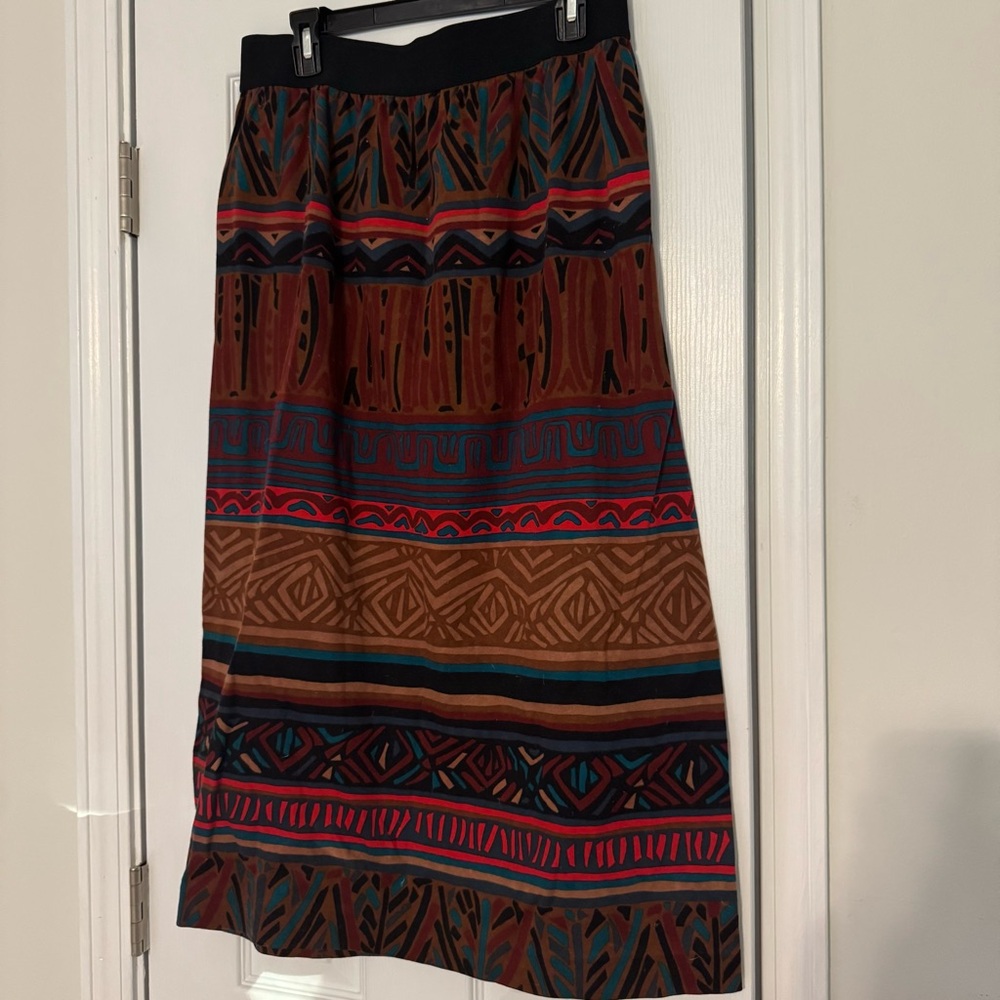 Southern Lady Multicolor A-Line Skirt
